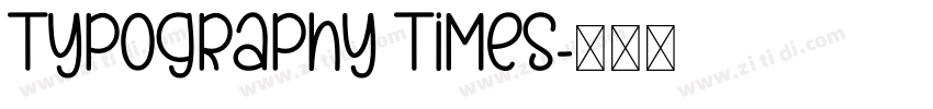 Typography Times字体转换
